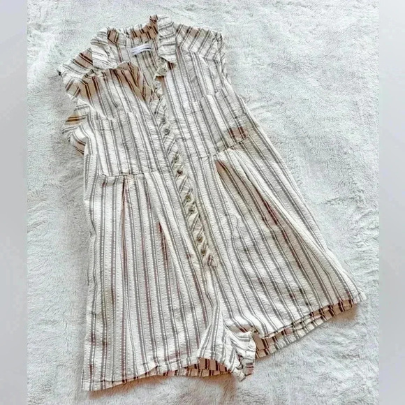 Urban Outfitters Pants - Urban Outfitters Striped Romper size S (K)